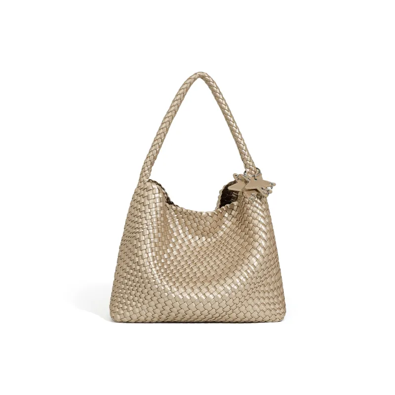 BOBDOG PU Tote Bag, Shopping Bag, Shoulder Bag Women's Champagne-6