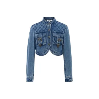 LULUALWAYS Denim Jacket Women's Blue
