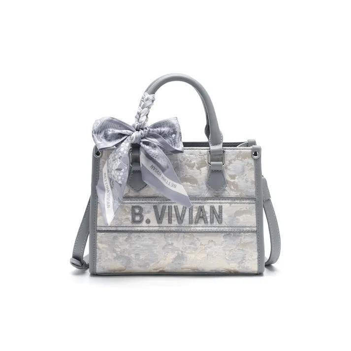 BETTINA VIVIAN PU One Shoulder Handbag Regular Women's Star Moon Gray-0