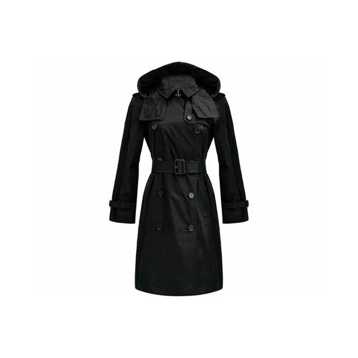 Burberry Women's Amberford Trench Coat Black-0