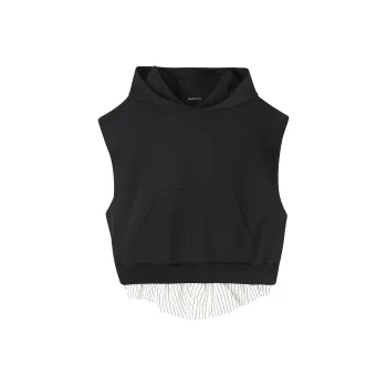 BIENKIMIIYE Vests Women's Black