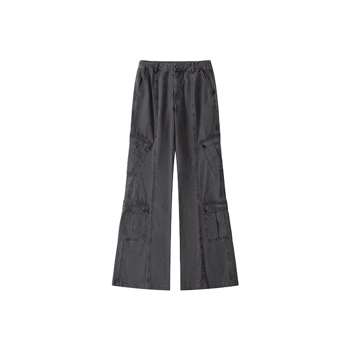 UNRETRO Casual Pants Women's Dark Gray-0
