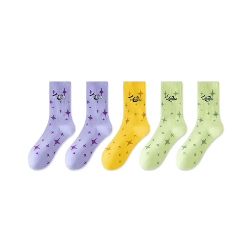 Taste The Color Mid Calf Socks Women's 5 Pack-6