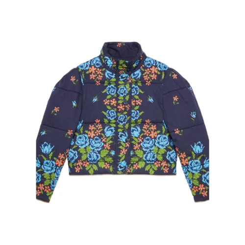 GUCCI Cropped Coats Women's Marine Blue