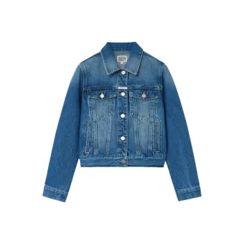 Marithe Francois Girbaud SS24 Denim Jacket Women's Blue