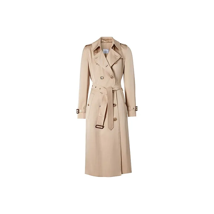 Burberry Trench Coats Women's Beige-0