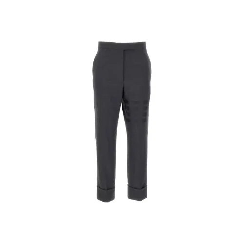 THOM BROWNE 4 Bar Stripe Cropped Wool Trousers