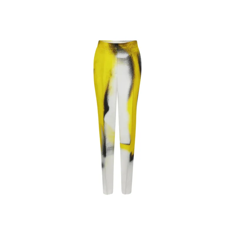 Alexander McQueen Knitted Sweatpants Women's Yellow-0