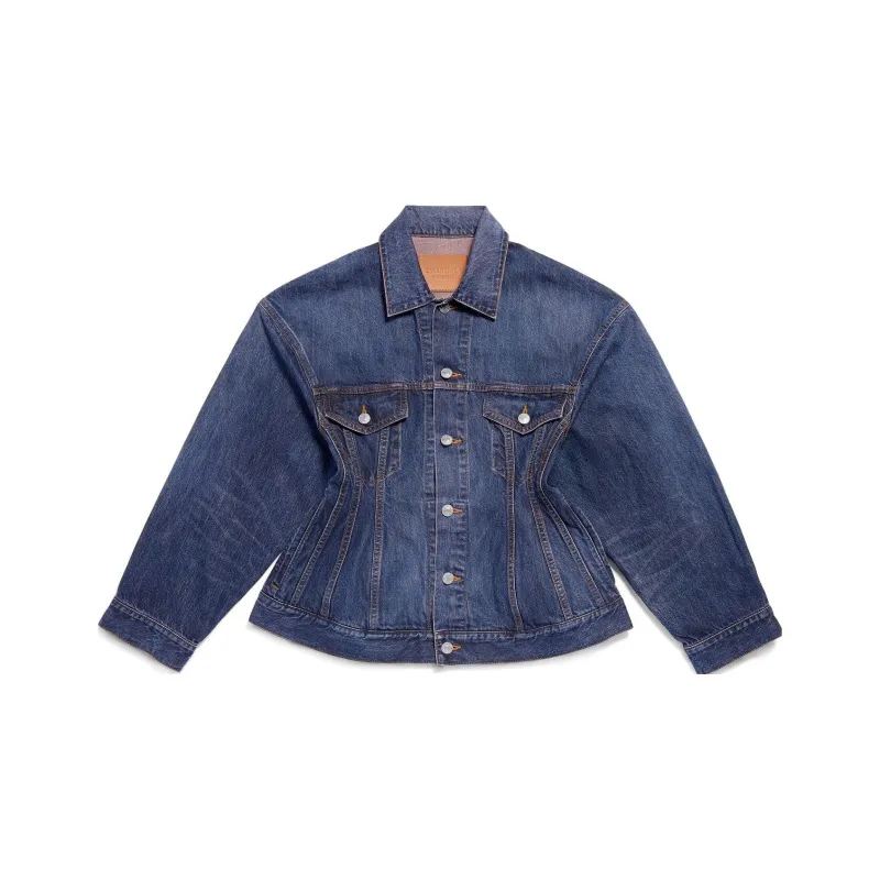 Balenciaga Hourglass Jacket 'Dark Indigo/Madder'-0