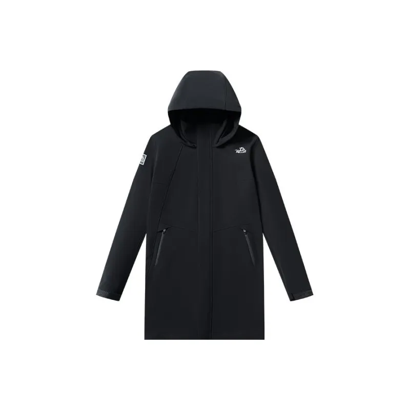 PELLIOT Waterproof And Windproof Mid Length Windbreaker Jacket Women's-0