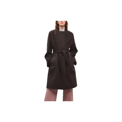 HERMES Velvet Jackets Women's Dark Brown