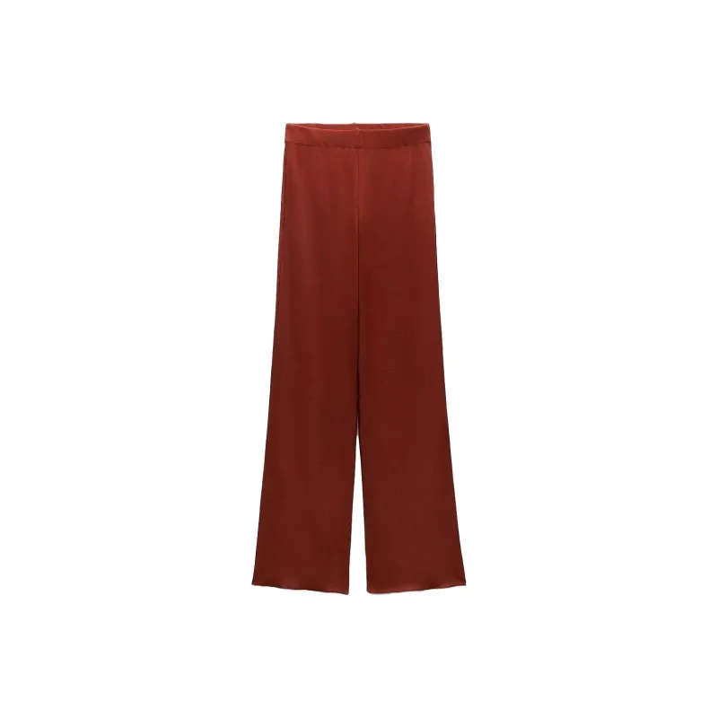 ZARA Casual Pants Women's Brick Red-0