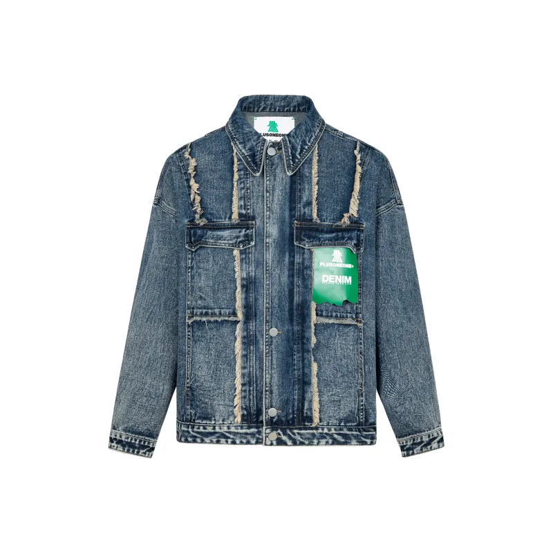PLUSONEONE+ Denim Jacket Women's Dark Cyan-0