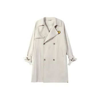 B.Duck Trench Coat Women's Apricot White