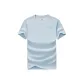 Crew Neck (Light Sky Blue) 100% cotton Sweat-Wicking and Breathable/Heavyweight Outerwear with A Stiff Finish