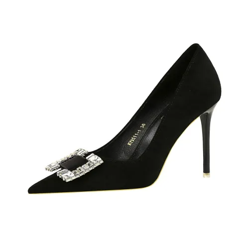 GOSO Slim Heel High Heels 8cm Women's Black