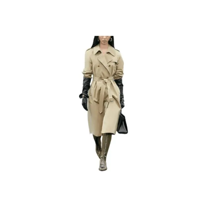 Givenchy Trench Coats Women's Khaki-0