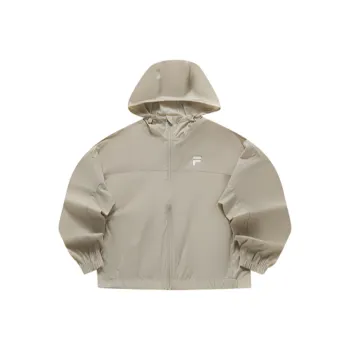 FILA FUSION SS24 UV Protection Breathable Sun Protection Clothing Women's Light Bean Paste Brown