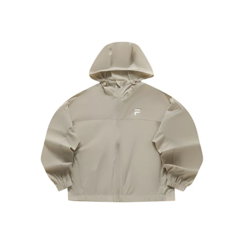 FILA FUSION SS24 UV Protection Breathable Sun Protection Clothing Women's Light Bean Paste Brown-0