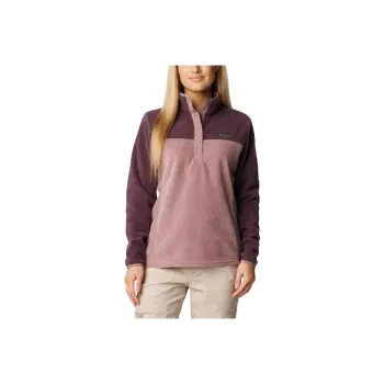 Columbia Benton Half Snap Pullover Fleece Sweatshirt Women's Purple Pink