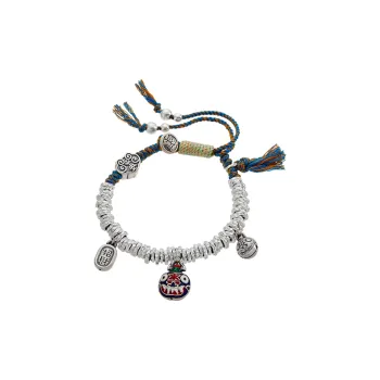 CLARKIA FLOWER 999 Fine Silver Bracelets Unisex