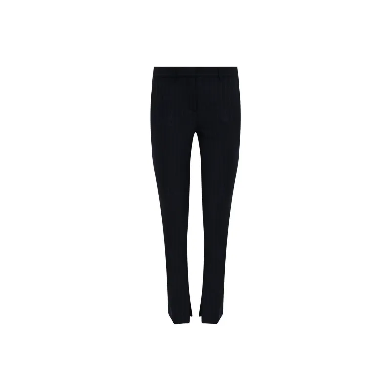 VERSACE Wool Blend Trousers 'Blue'-0