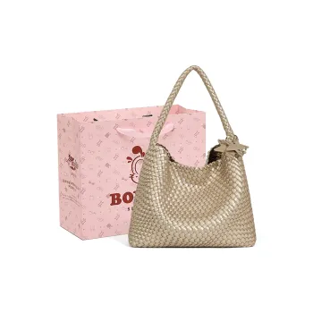BOBDOG PU Tote Bag, Shopping Bag, Shoulder Bag Women's Champagne
