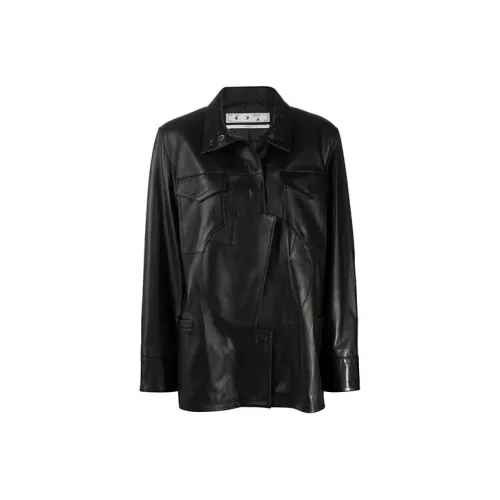 OFF-WHITE FW21 Leather Giuseppes Women's Black