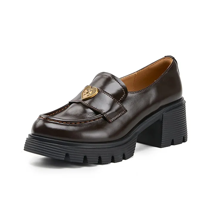 DAPHNE Loafers Women's Black/Brown-5