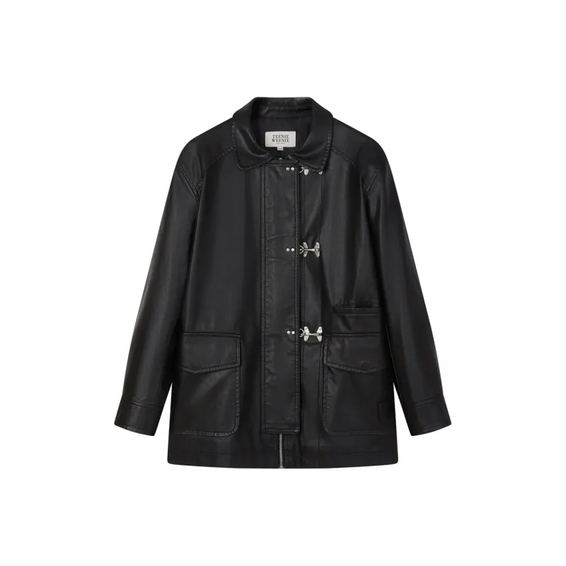 Teenie Weenie Cropped Coat Women's Black-0