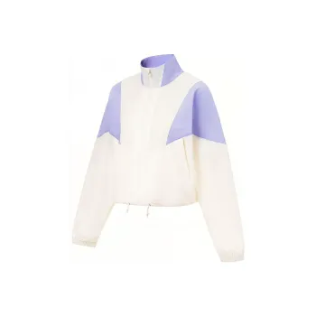 LiNing Trench Coat Women's Ivory Violet Blue Purple