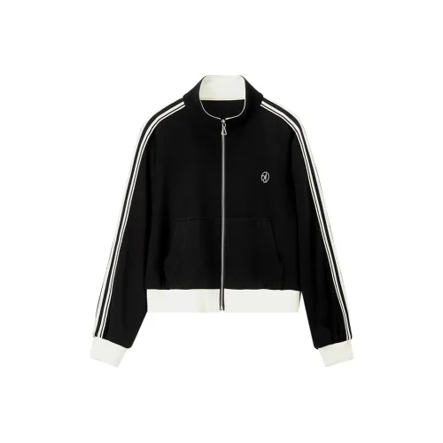SENTUBILA Cropped Coats Women's Black