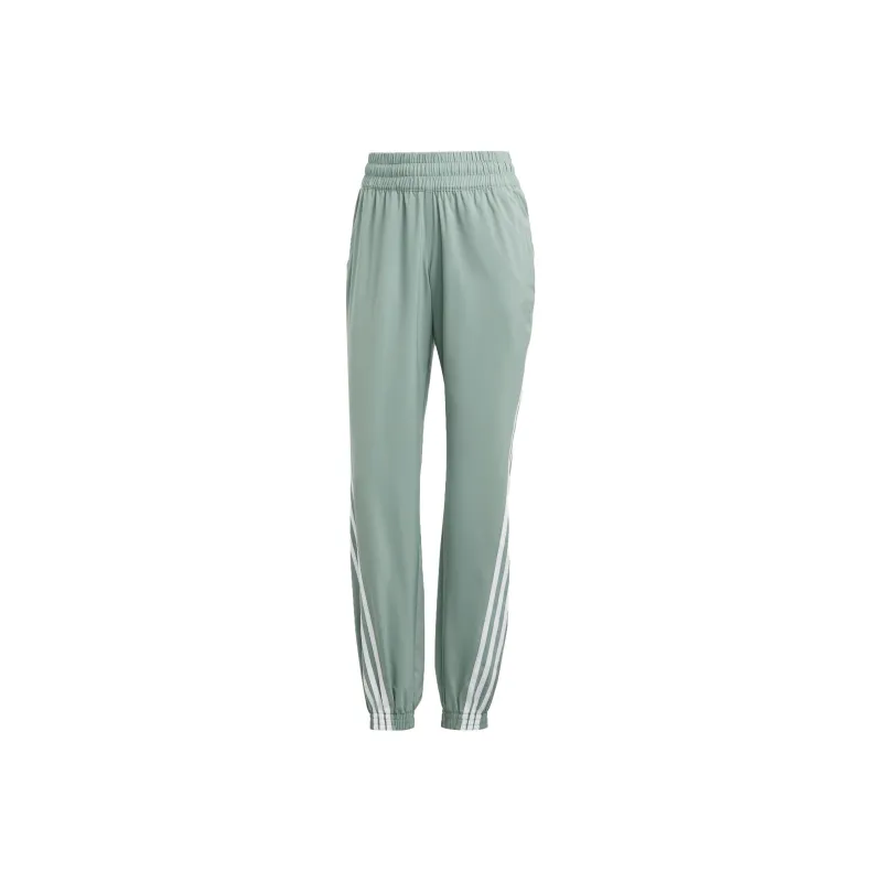 Adidas Knitted Sports Pants Women's Dusty Green-0