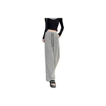 Wbwq Casual Pants Women's Diagonal Stripe Pattern