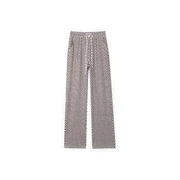 HIPPIEMISS Casual Pants Women's White Coffee Plaid