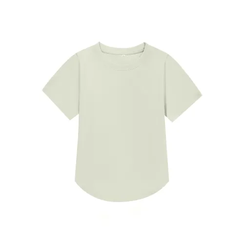 ZAO FU NIAO T Shirts Women's ZFN NKDT 009 Sage Green