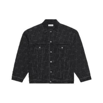 Balenciaga Denim Jacket Fall Women's Black