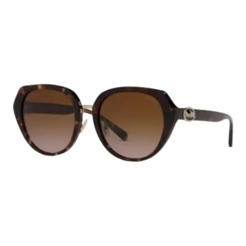 COACH Acetate Plastic Round Sunglasses Women's Tortoiseshell