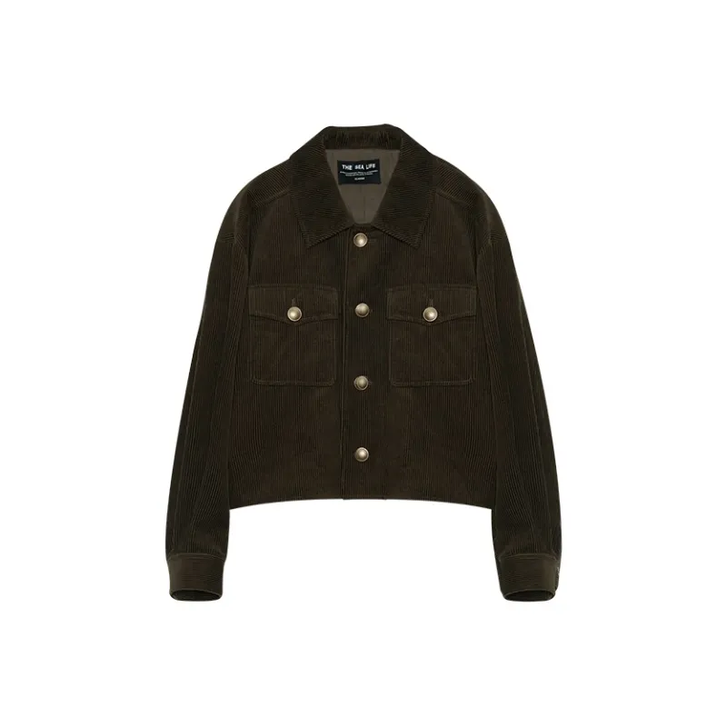 THE SEA LIFE Cropped Coat Women's Chestnut-0
