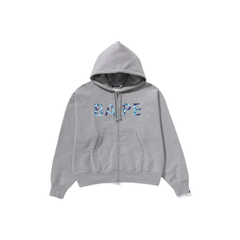 Bape Women's Abc Camo Crystal Logo Wide Zip Hoodie Pink-2
