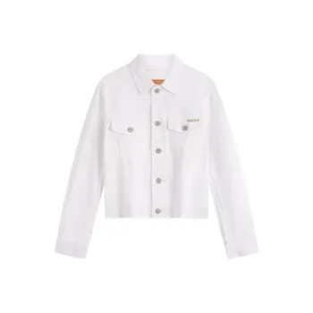 CALVIN KLEIN Denim Jacket Women's Dawn White