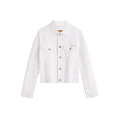 CALVIN KLEIN Denim Jacket Women's Dawn White