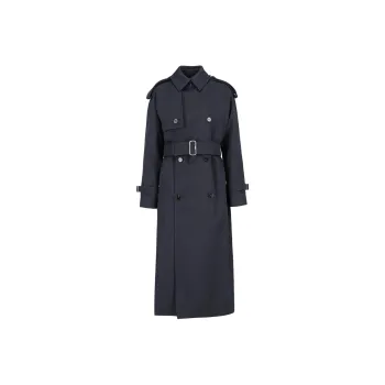 Burberry Double Breasted Belted Trench Coat