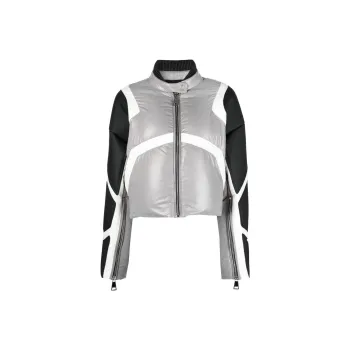 KHRISJOY Khris Crop Biker Puffer Jacket