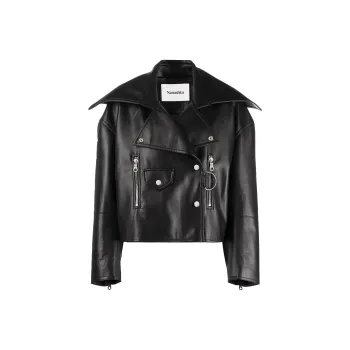 NANUSHKA Cropped Coats Women's Black