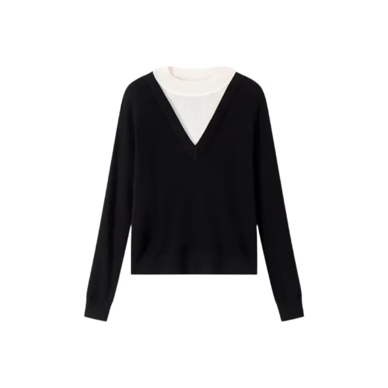 INSUN Knitwear Women's Black-0