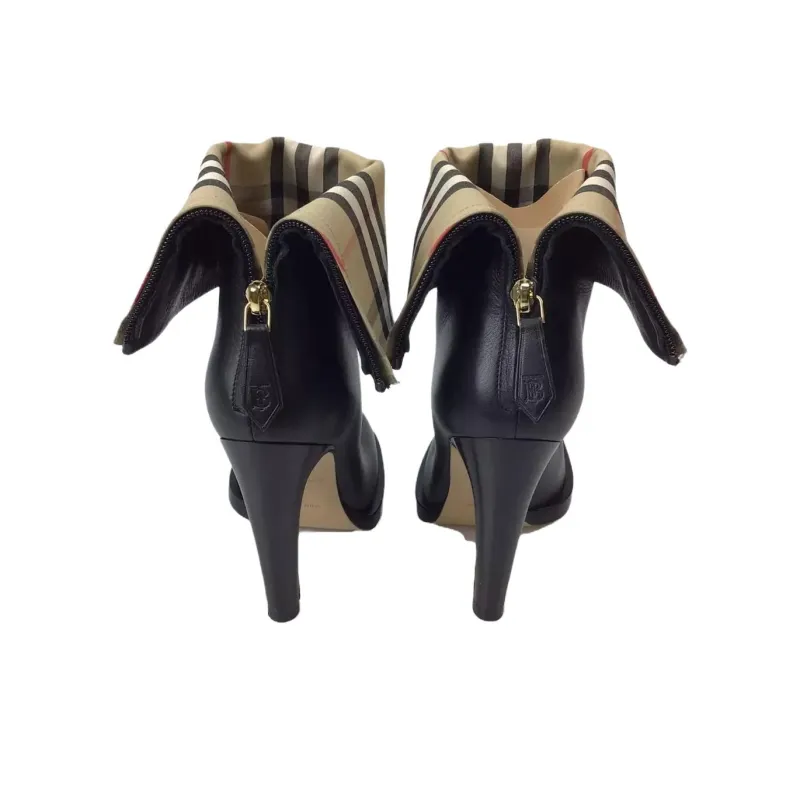 Burberry Burling Ankle Boots 11cm Women's Black-4