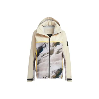 Adidas Outdoor Hiking Water Resistant Windproof Windbreaker Jacket Women's Earth Yellow