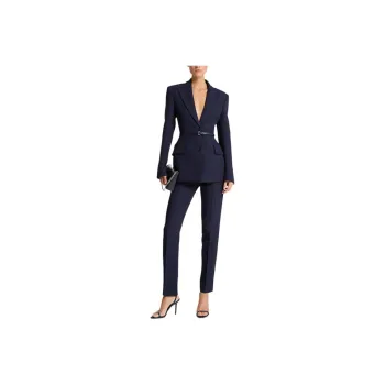 MICHAEL KORS Belted Crepe Sablé Sculpted Blazer