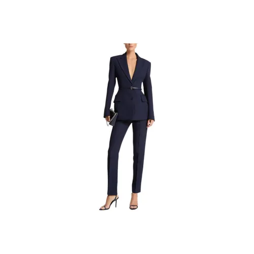 MICHAEL KORS Belted Crepe Sablé Sculpted Blazer